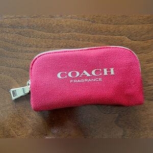 Coach Red Pouch in Perfect Condition! Great 4 carrying chapstick, cough drops!